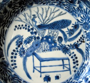 Kangxi Plate – peacock