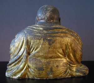 Ming 16th/17th C. Happy Buddha - Gilded