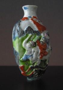 19th C. Snuff Bottle - molded