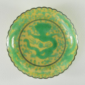 Guangxu Dragon Dish – Scallop Rim