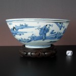 Large Ming Tianqi Bowl - People