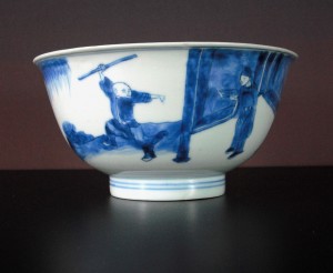17th C. Shunzhi Bowl – People