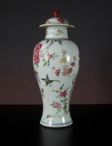 Yongzheng Fencai Vase – Rock Garden