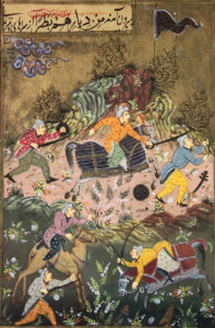 Two 19th C. Persian Paintings - hunting
