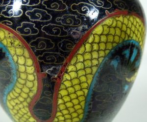 Guangxu Cloisonne Vase – Dragons