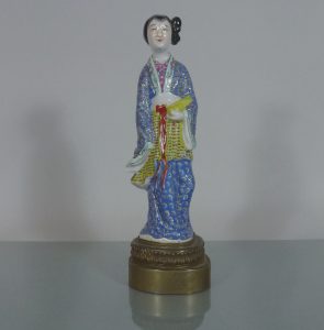 19th C. Famille Rose Figure – Lady