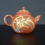 Late 19th C. Yixing Enameled Teapot – Bird