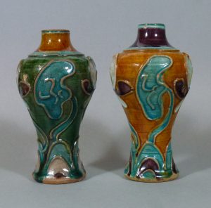 Two 15th C. Ming Sancai Vases – Fahua