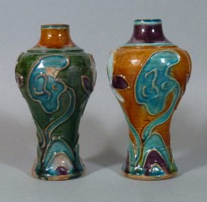 Two 15th C. Ming Sancai Vases – Fahua