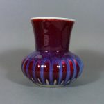 19th C. chinese Flambe Glazed Vase - Pomegranate
