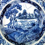 Chinese 18th C. Qianlong Dish – Hunting Dogs