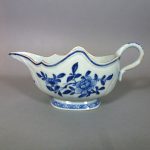 Chinese Qianlong Porcelain Sauce Boat - Wave Shape
