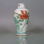 Chinese Kangxi Wucai Vase - Peony & Phoenix