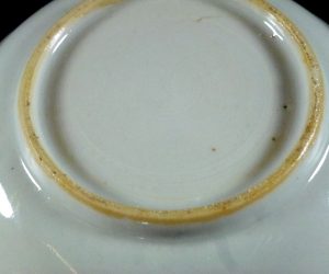 Two Chinese 18th C. Saucers – Café-au-lait & Peaches