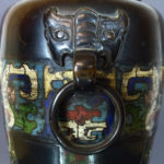 Chinese 19th C. Bronze Vase – Taotie Mask