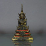 19th C. Thai Rattanakosin Bronze Buddha - Gilded