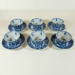 6 x chinese Kangxi Period Cup & Saucer - Floral