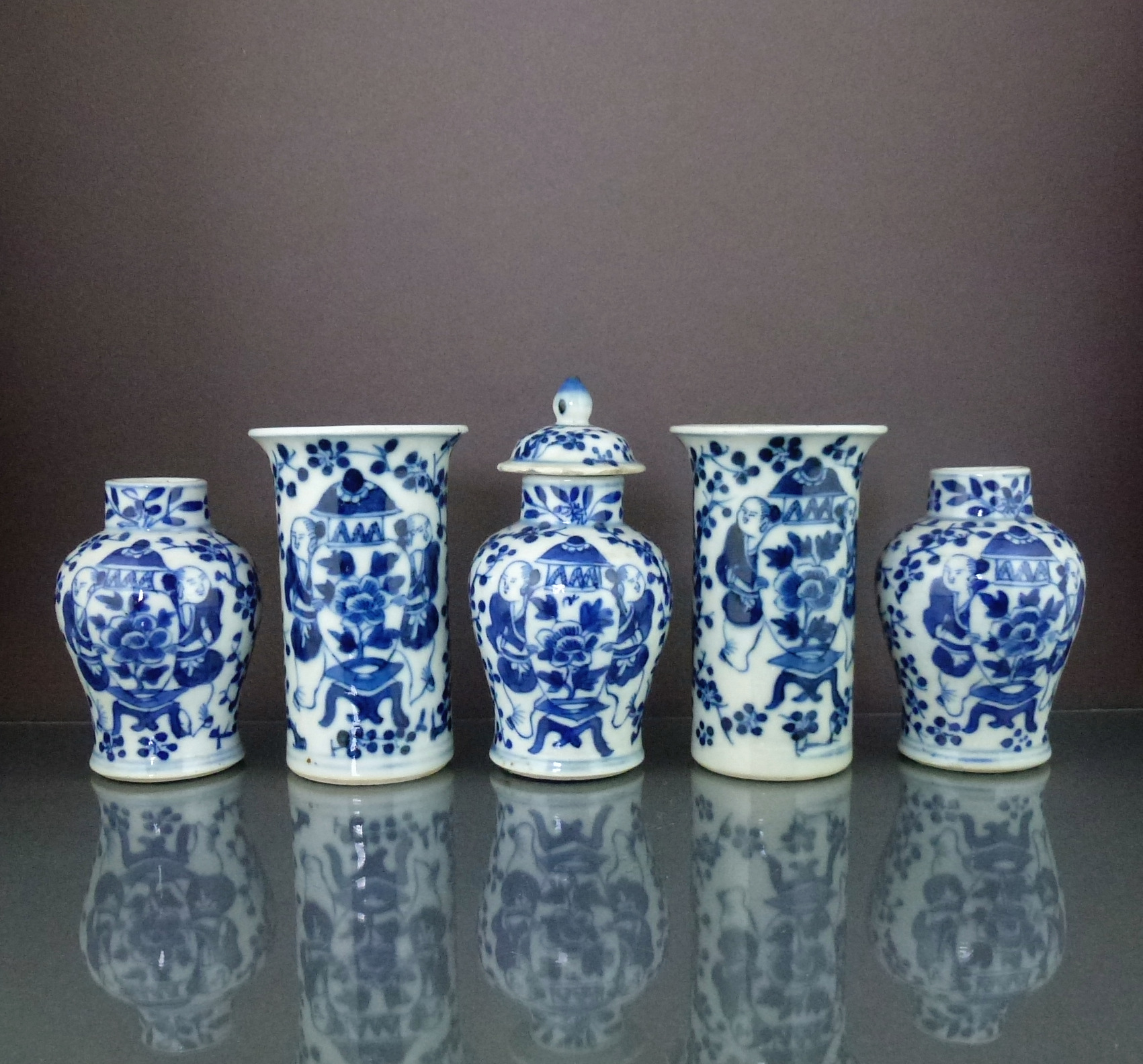 Set 19th C. Chinese Porcelain Vases