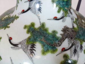 Famille Rose Vase – One Hundred Deers