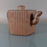 19th C. chinese Yixing hexagonal Teapot – Bamboo