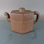 19th C. chinese Yixing hexagonal Teapot – Bamboo