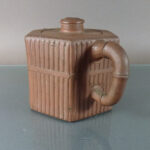 19th C. chinese Yixing hexagonal Teapot – Bamboo