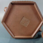 19th C. chinese Yixing hexagonal Teapot – Bamboo