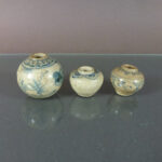 3 x chinese Ming Dynasty Jarlets
