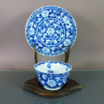 Chinese Kangxi Cup & Saucer – Lotus Pond