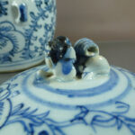 Chinese 19th C. Kamcheng Porcelain lidded Jar