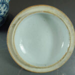 Chinese 19th C. Kamcheng Porcelain lidded Jar