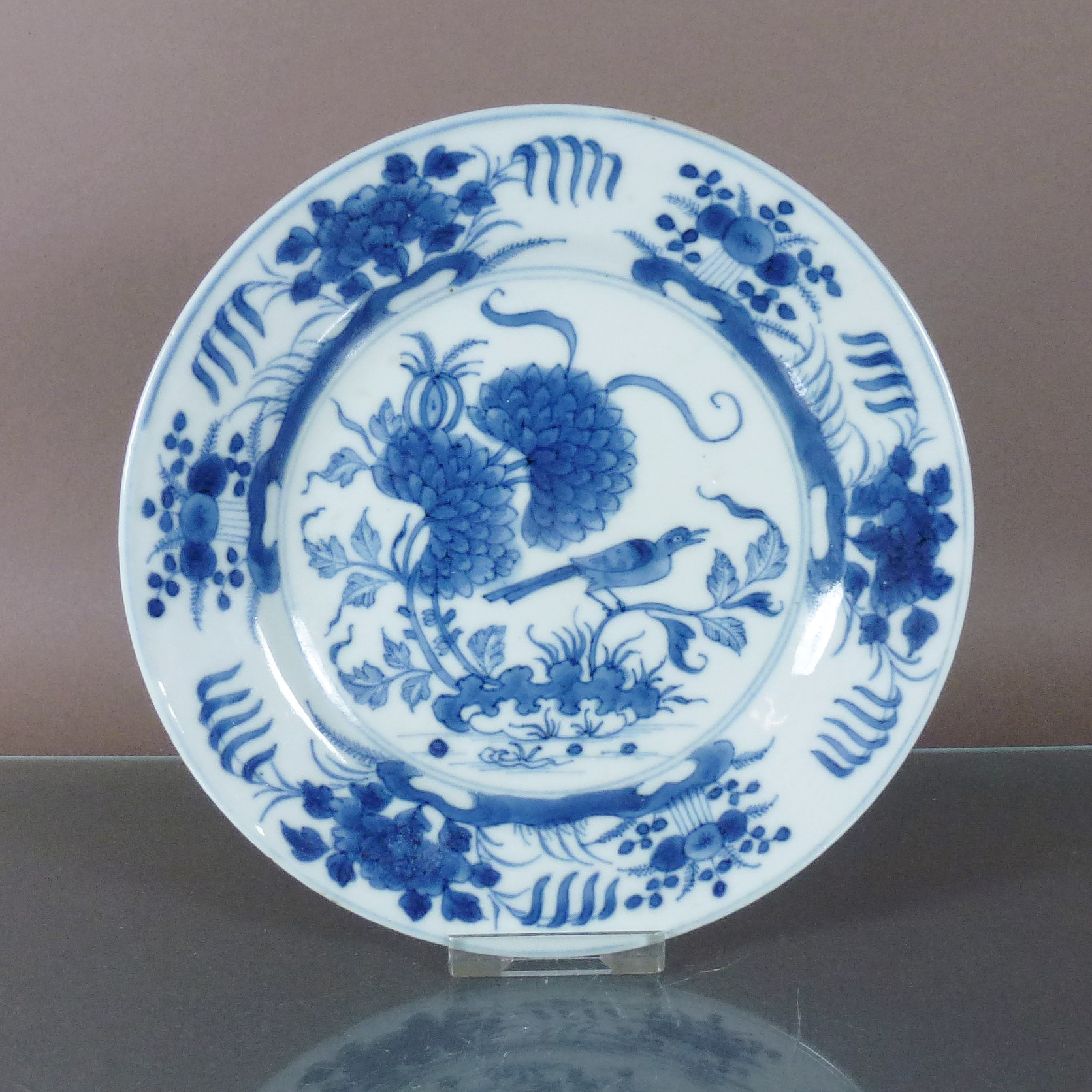 18th C. chinese Kangxi Period Dish – Bird
