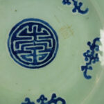 19th C. chinese Celadon Plate – Bats