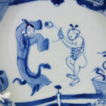 18th C. chinese Kangxi Saucer – Long Eliza & Boy