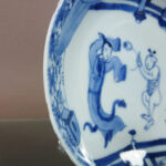 18th C. chinese Kangxi Saucer – Long Eliza & Boy