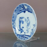 18th C. chinese Kangxi Saucer – Long Eliza & Boy