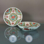 18th C. chinese Wucai Plates – Yongzheng Mark