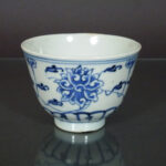 Chinese Qianlong Mark & Period Porcelain Cup - Lotus