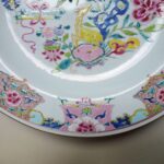 Ø 35CM chinese Yongzheng Plate – Deer and Fruit-Basket