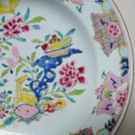 Ø 35CM chinese Yongzheng Plate – Deer and Fruit-Basket